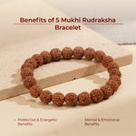 5 Mukhi Rudraksha Bracelet