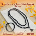 Lava Stone Mala & Bracelet Combo - view 4