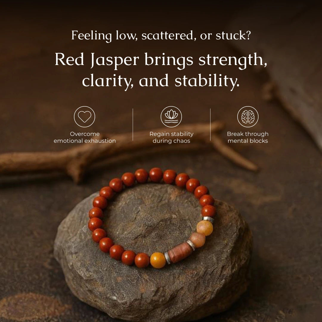 Red Jasper Bracelet (Mesh Rashi) Aries - view 2