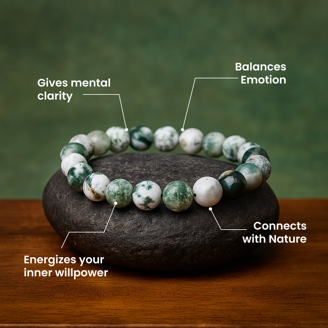 Tree Agate Stone Bracelet - view 6