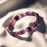 Amethyst Rectangular Stone Bracelet - view 7