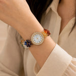 Natural 7 Chakra Stone Chips Watch | Healing Crystal Wrist Watch