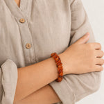 Natural Carnelian Chips Bracelet