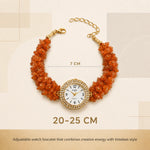 Natural Carnelian Stone Chips Watch - view 2