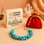 Natural Firoza Stone Chips Bracelet - view 4