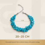 Natural Firoza Stone Chips Bracelet - view 3