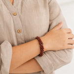 Natural Red Jasper Chips Bracelet