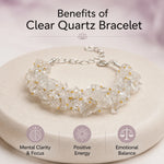 Natural Sphatik Clear Quartz Chips Bracelet - view 3