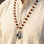 Shiv Murugan Rudraksha Pendant in Silver Finish - view 6