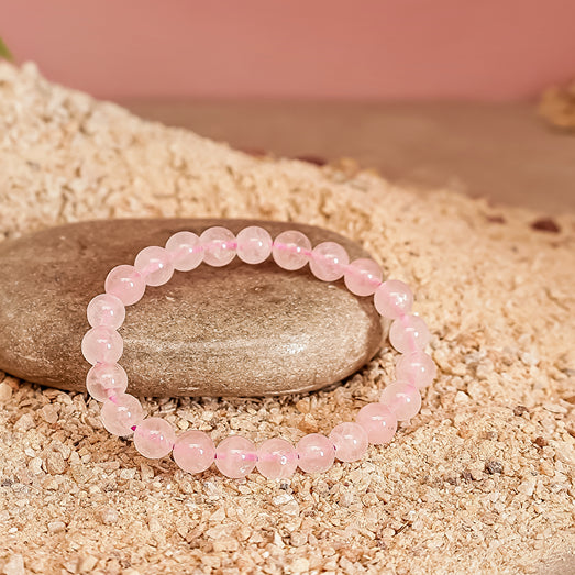 Rose Quartz Stone Bracelet Creative