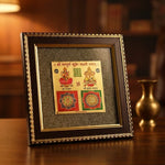 Shree Sampurna Kuber Lakshmi Yantra Pyrite Frame