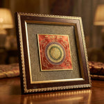 Shree Kuber Yantra on Raw Pyrite Frame - view 3