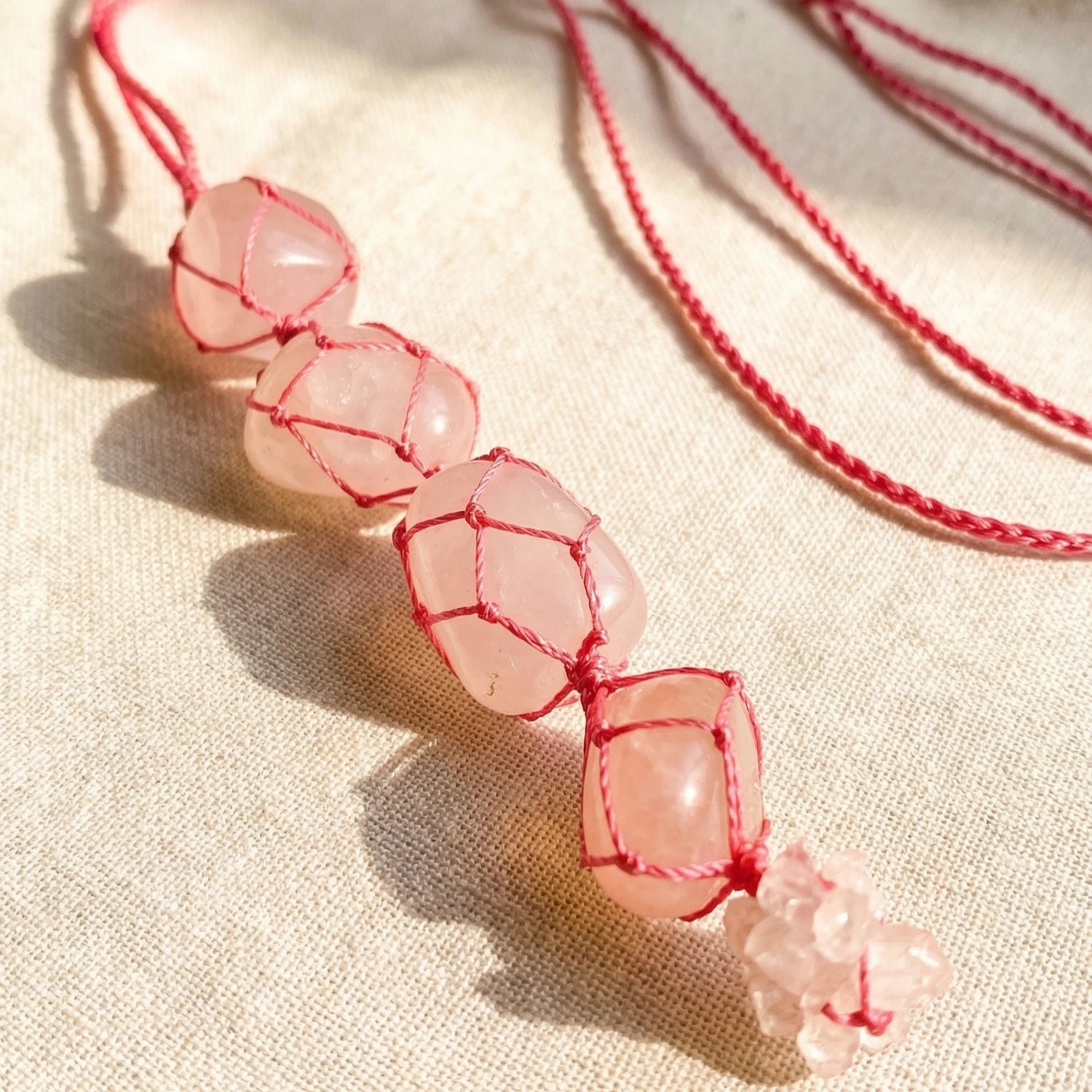 Rose Quartz Hanging for Home, Office & Car