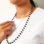 Karungali Malai Silver Cap Necklace with Govt. Certified New