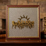 7 Horses Raw Pyrite Frame for Vastu & Prosperity - Medium Size (12*10 inch) - view 3