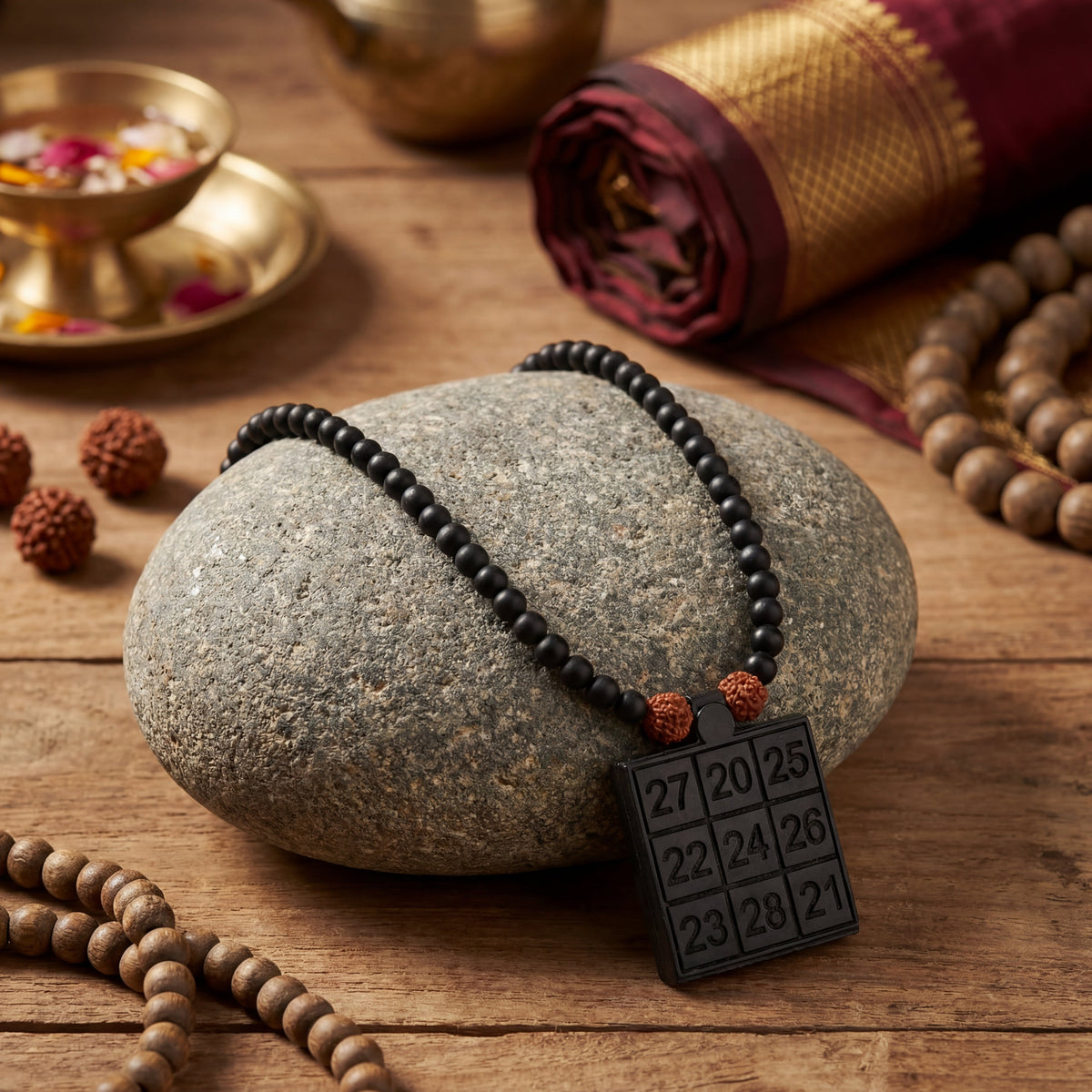 Karungali Shankha Yantra Mala 6MM | Divine Vibrations - view 5