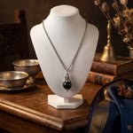 Karungali Bead with Adiyogi Pendant in Silver Chain - view 8