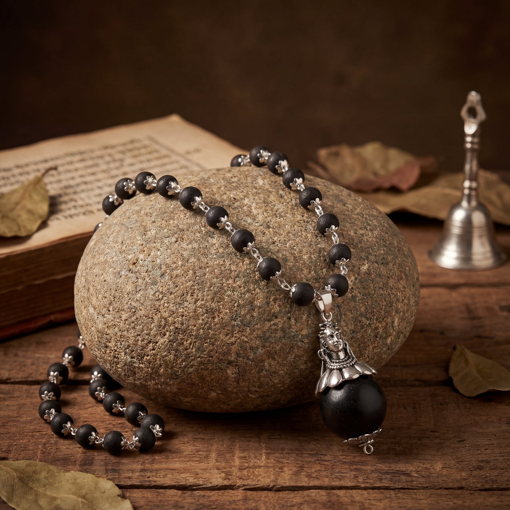 Karungali Mala with Karungali Bead and Adiyogi Pendant - view 6