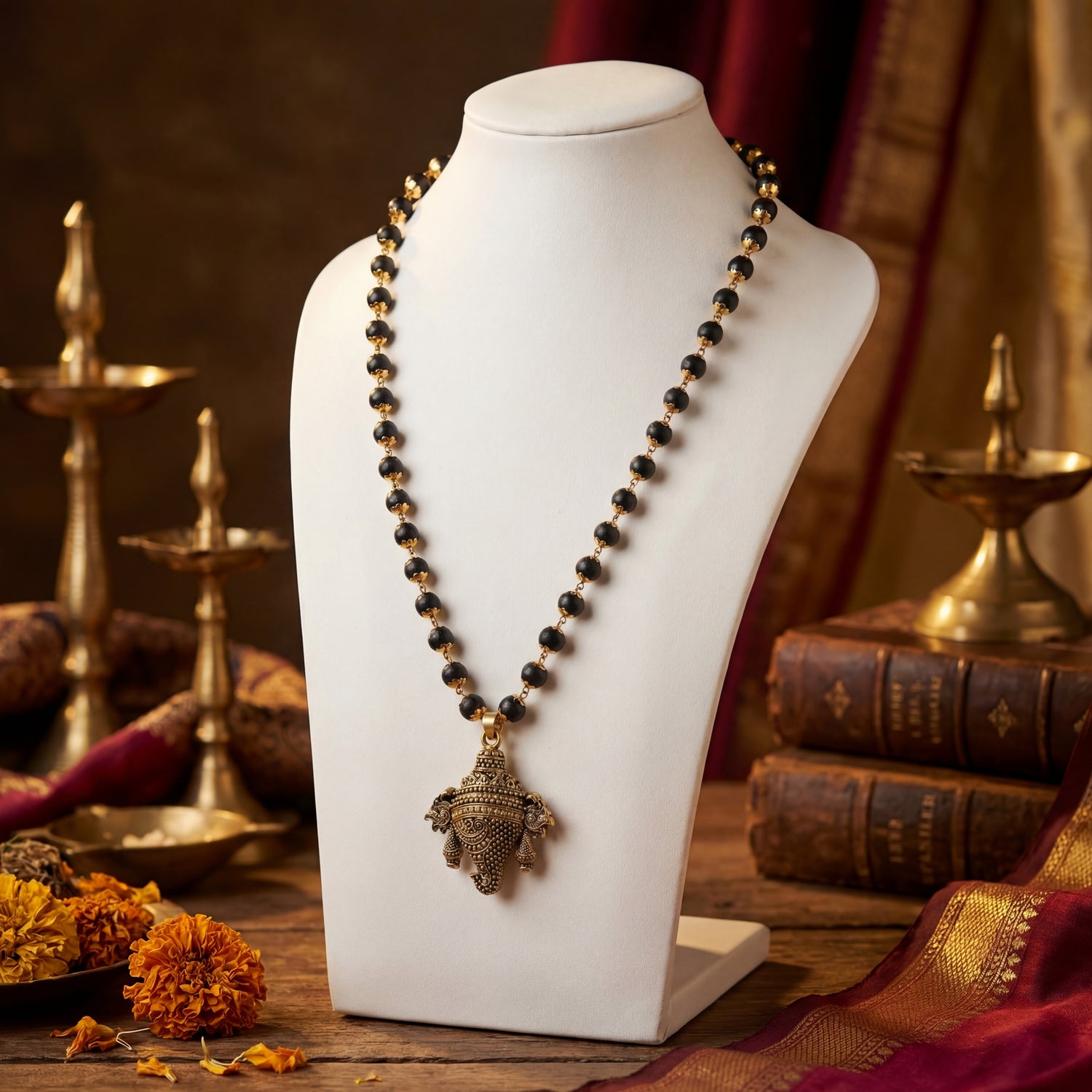 Kaungali Mala with Shakh Pendant - view 2