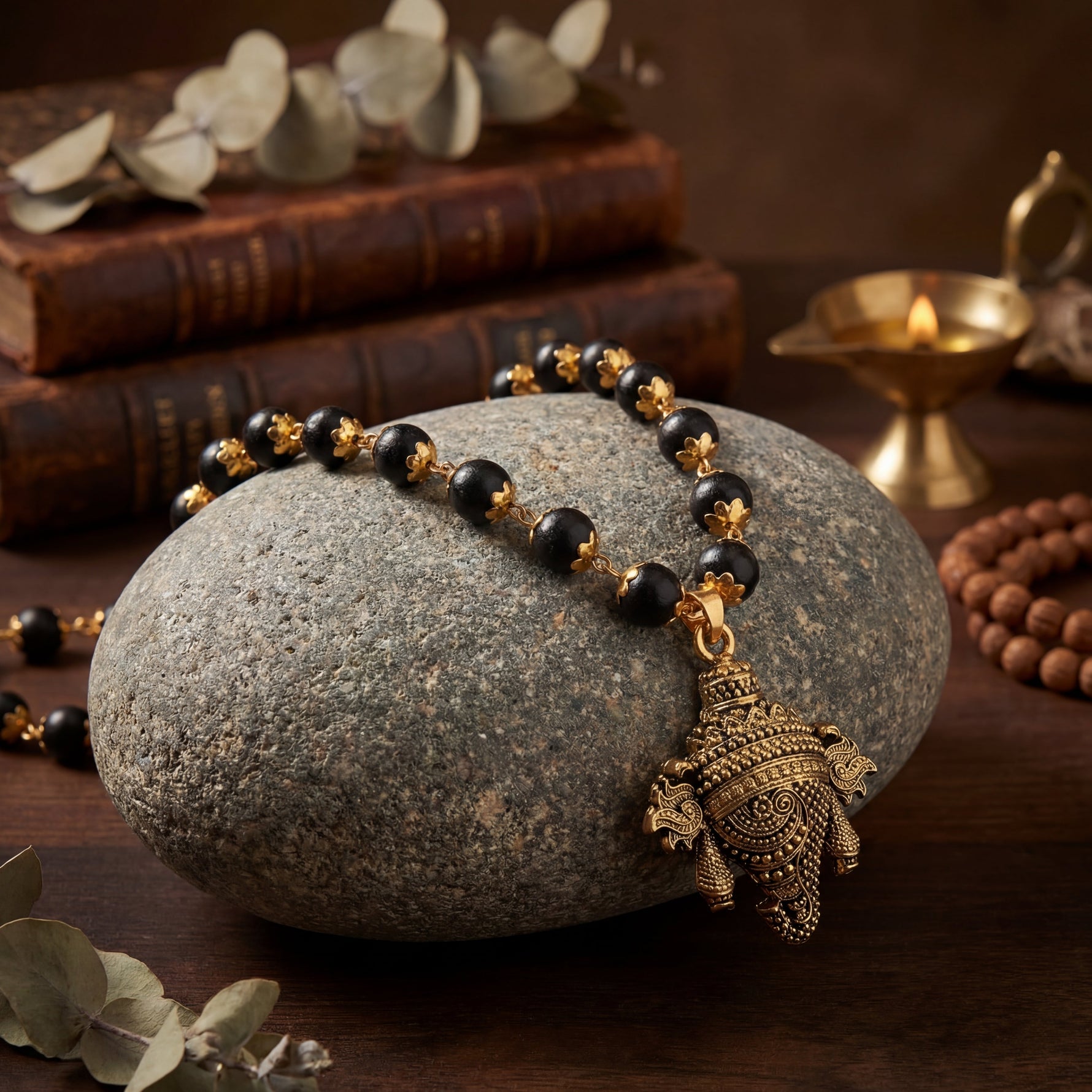 Kaungali Mala with Shakh Pendant - view 9