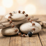Rudraksha Silver Cap Karungali Bead Bracelet - view 2
