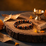 Karungali Rudraksha Bracelet - Natural Ebony Wood & 5 Mukhi Rudraksha Beads
