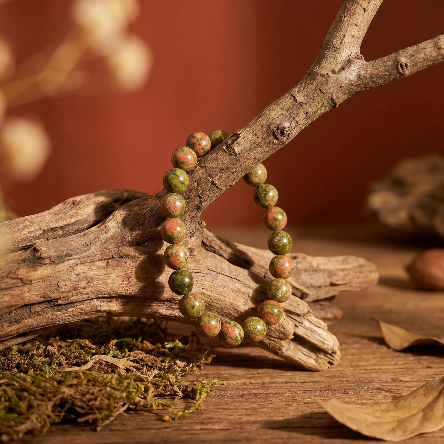 Unakite Stone Bracelet - view 2