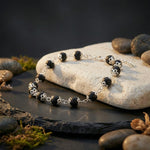 Karungali Silver Cap Bracelet for Women