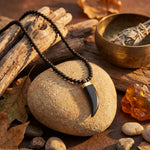 Karungali Dant Mala 4MM | Ebony Wood & Sacred Tooth Bead - view 2