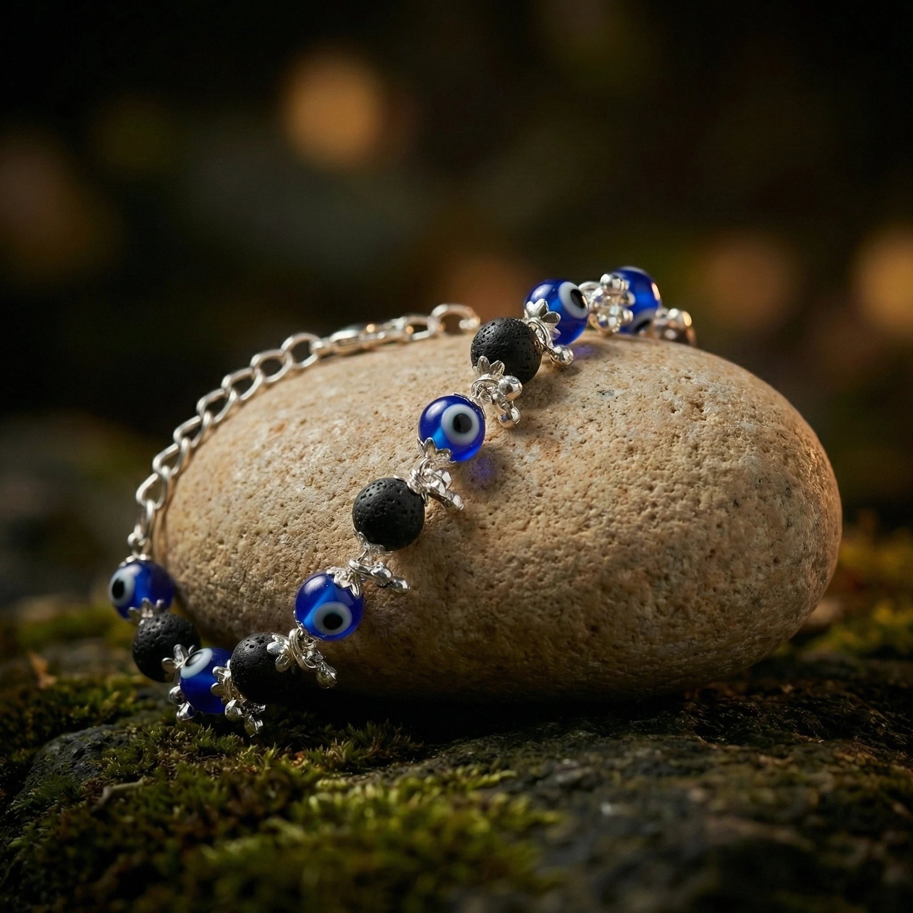 Evil Eye Karungali Floral Bracelet for Women - view 5