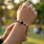 Rudraksha Silver Cap Karungali Bead Bracelet - view 9