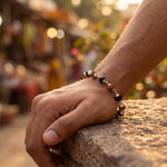 Hallmarked S925 Pure Silver Rudraksha Karungali Bracelet - view 3