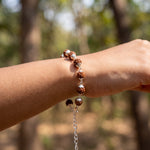 Hallmarked S925 Pure Silver Rudraksha Bracelet - view 4