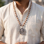 Rudraksha Mala with 12 Jyotirling Shiv Pendant - view 4