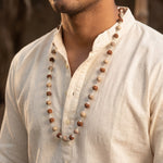 Tulsi Rudraksha Mala Silver Cap 54 beads - view 6