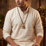 Rudraksha Karungali Mala with Adiyogi Pendant - view 4